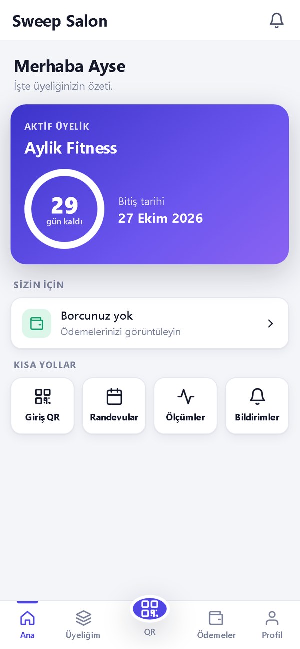 Vadem mobil ekranı